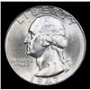 Image 2 : 1947-p Washington Quarter 25c Grades GEM+ Unc