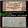 Image 1 : 1864 $20 Confederate Note, T67 Grades vf+