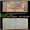Image 1 : 1864 $20 Confederate Note, T67 Grades vf++