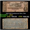 Image 1 : 1864 $10 Confederate Note, T68 Grades vf+