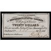Image 2 : 1861 C.S.A. $20 Intrest Note Grades Choice AU/BU Slider