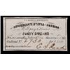 Image 2 : 1861 C.S.A. $40 Intrest Note Grades Choice AU/BU Slider