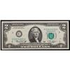 Image 2 : 1976 $2 Federal Reserve Note 1st Day of Issue, with Stamp Grades Choice AU/BU Slider