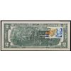 Image 3 : 1976 $2 Federal Reserve Note 1st Day of Issue, with Stamp Grades Choice AU/BU Slider