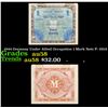 Image 1 : 1944 Germany Under Allied Occupation 1 Mark Note P: 192A Grades Choice AU/BU Slider