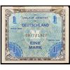 Image 2 : 1944 Germany Under Allied Occupation 1 Mark Note P: 192A Grades Choice AU/BU Slider