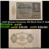 Image 1 : 1920 Weiamr Germany 100 Mark Note P: 69A Grades Choice AU/BU Slider