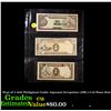 Image 1 : Page of 3 1943 Philippines Under Japanese Occupation (JIP) 1-5-10 Pesos Note Grades CU