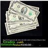 Image 1 : Set of 9 By the 100's Concecutive 2009 $1 Federal Reserve Note Grades CU