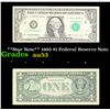 Image 1 : **Star Note** 1995 $1 Federal Reserve Note Grades Select AU