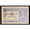 Image 2 : 1917 Imperial Germany 5 Mark Note P# 56A Grades vf+