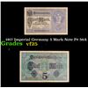 Image 1 : 1917 Imperial Germany 5 Mark Note P# 56A Grades vf+