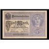 Image 2 : 1917 Imperial Germany 5 Mark Note P# 56A Grades vf+