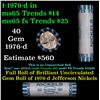 Image 1 : Shotgun Jefferson 5c roll, 1976-d 40 pcs SealStrong Wrapper