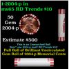 Image 1 : Shotgun Lincoln 1c roll, 2004-p 50 pcs Steel-Strong Wrapper.