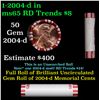 Image 1 : Shotgun Lincoln 1c roll, 2004-d 50 pcs Steel-Strong Wrapper.
