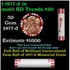Image 1 : Shotgun Lincoln 1c roll, 1977-d 50 pcs Steel-Strong Wrapper.
