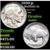Image 1 : 1930-p Buffalo Nickel 5c Grades GEM+ Unc