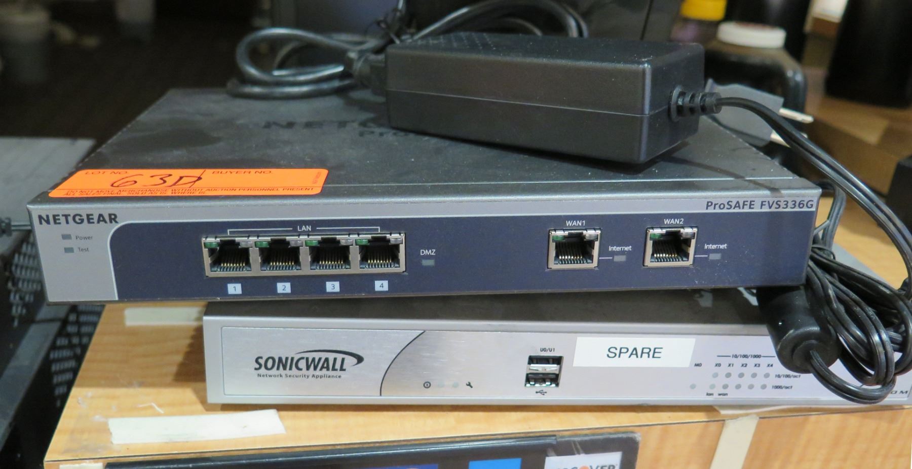Netgear ProSafe FVS336G Firewall & Sonicwall Network Security Appliance
