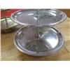 Image 2 : Qty 3 Metal 3-Tier Serving Trays 19"H