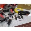 Image 8 : Multiple Fluorescent Red Rolls, Label Guns, Tape Dispensers, etc