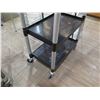 Image 2 : Metal Mesh Shelf & Rolling 3-Tier Black Plastic Cart, Misc Sizes