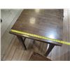 Image 6 : Qty 5 Wooden Tables 30"x25"x30"H w/ 10 Matching Stools 16"x12"x17"H