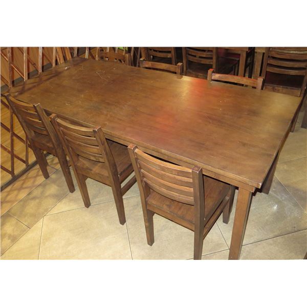 Long Wooden Rectangular Table 75