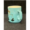 Image 6 : Hornsea Pottery Libra Zodiac Sign on Turquoise Coffee Mug - Mid Century (amazing color!)