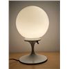 Image 2 : See Description: Mid Century Cast Metal Tulip Base Table Lamp With Globe