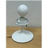 Image 5 : See Description: Mid Century Cast Metal Tulip Base Table Lamp With Globe