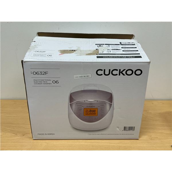 Cuckoo Multifunctional Electric Rice Cooker / Warmer in box as pictured, not tested