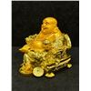 Image 2 : Laughing / Happy Buddha Statue - Good Luck & Happiness - Lucky Lion with box 4.5"T 4.5"W