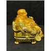 Image 4 : Laughing / Happy Buddha Statue - Good Luck & Happiness - Lucky Lion with box 4.5"T 4.5"W