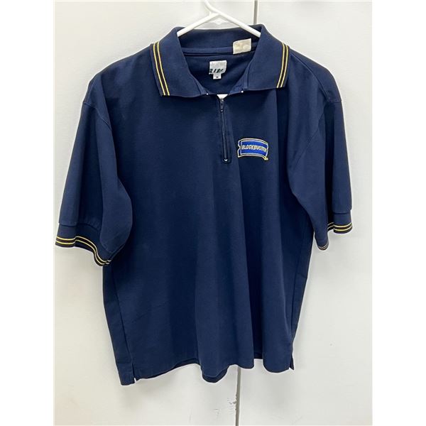 Blockbuster Video Employee Uniform Embroidered Shirt as pictured - Tag says M