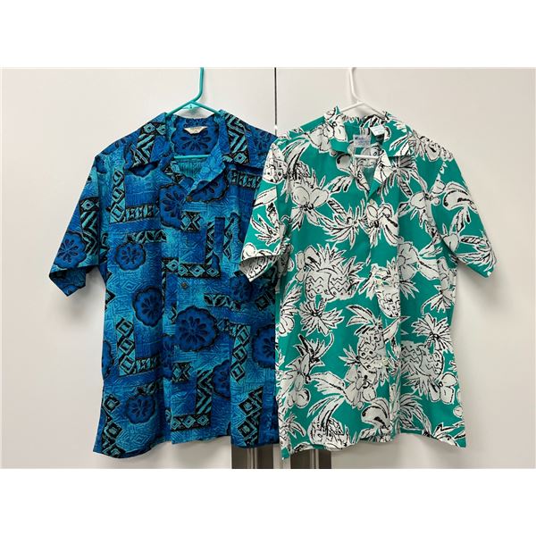 2 Vintage Hawaiian Shirts - see photos for sizing and details