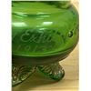 Image 3 : 1913 Winnipeg Exhibition - Small Green Footed Glass - approx: 2.5"T 2.25"W