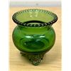 Image 4 : 1913 Winnipeg Exhibition - Small Green Footed Glass - approx: 2.5"T 2.25"W