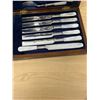 Image 5 : Vintage Mother of Pearl 12 Piece Cutlery Set in box - Knives 7.5" Forks 6"