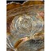 Image 3 : Stunning Carnival Glass Heavily Embossed Fruit Dish - Approx: 10.5"W 4.25"T