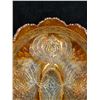 Image 4 : Stunning Carnival Glass Heavily Embossed Fruit Dish - Approx: 10.5"W 4.25"T