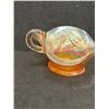 Image 3 : Beautiful Carnival Glass Handled Centerpiece - approx: 7.5"W 3.5"T