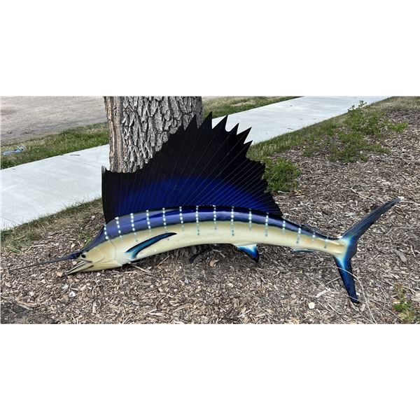 Huge 8' Pacific Sail Fish Wall Hanging