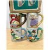 Image 2 : Vintage Hand Painted Porcelain Storybook Mugs in Original Box