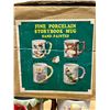 Image 7 : Vintage Hand Painted Porcelain Storybook Mugs in Original Box