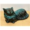 Image 1 : Vintage Ceramic Cat - Larger - approx: 14x8" & 6.5"T - looks like Blue mountain but not sure