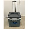 Image 2 : Igloo Cooler with Wheels and Retractable Handle - good used condition - see pics for size