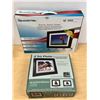 Image 1 : 2 Digital Photo Frames as pictured - not tested, see pics for details/info