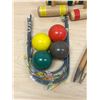 Image 3 : Vintage 4 Player Wooden Croquet Set as pictured - nice overall condition