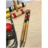Image 4 : Vintage 4 Player Wooden Croquet Set as pictured - nice overall condition